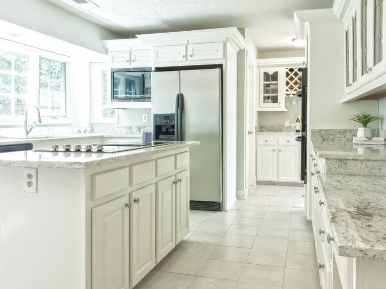 modern white kitchen